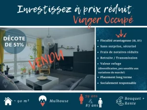 Viager occupé Mulhouse (Alsace)