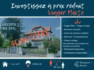 Maison en Viager Mixte à Illkirch (proche de Strasbourg, Alsace)