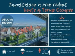 Colmar vente a terme occupee haut rhin Alsace