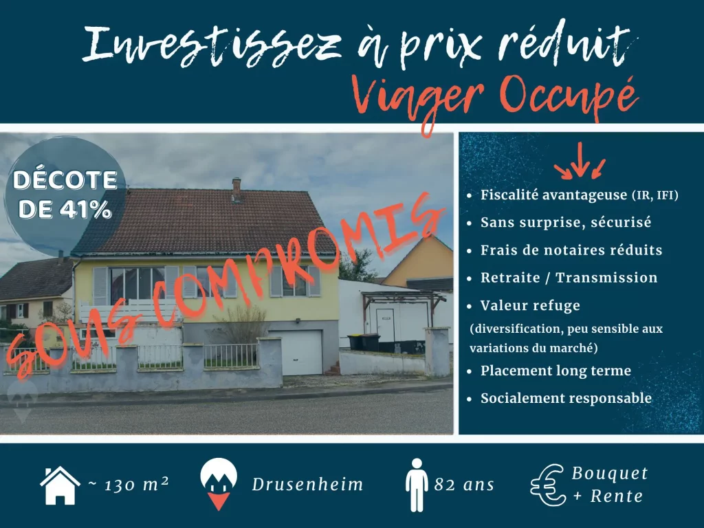 Maison Viager Occupé (sous compromis) Drusenheim - Alsace