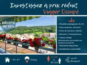 Appartement en viager occupé à Orbey (proche Colmar)