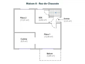 Plan rdc maison A