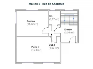 Plan rdc maison B