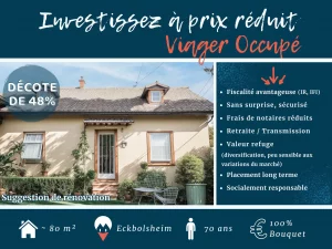 Annonce viager occupé sans rente Eckbolsheim 1