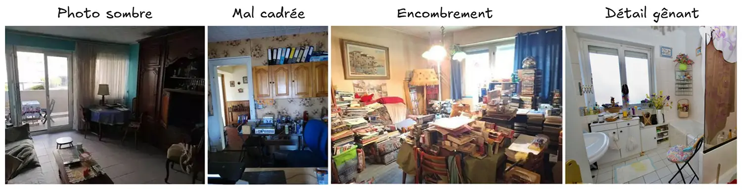 Exemples de photos d'annonces immobilières - illustration maison ne se vend pas en Alsace