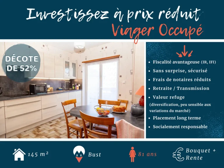 Maison bi-famille en viager occupé Bust