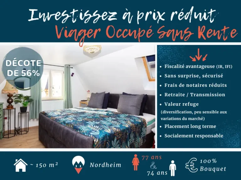 Nordheim viager occupé sans rente