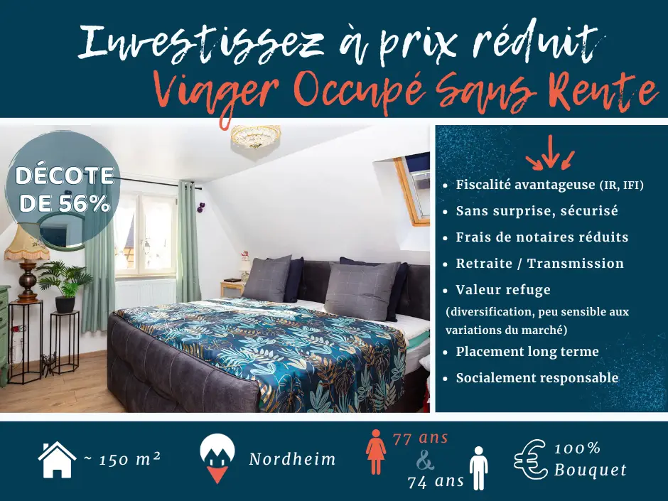 Nordheim viager occupé sans rente